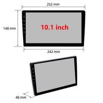 8 branduolių 2 DIN 2GB+32GB Automobilinis radijas Androidauto Carplay Android 4G GPS Automobilinis audio 7 /9 /10  WIFI BT IPS Automobilinis multimedijos grotuvas 10 INCH gray