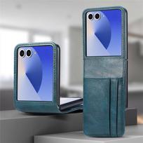 Samsung Z Flip 7 FE Business Card Slot Protective Case blue