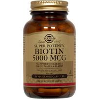 Solgar Super Potency Biotin 5000mcg Vegetable Capsules 50 Tablets 1 pcs