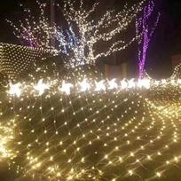LED Lauko Dekoratyvinės Tinklelio Girliandos gray