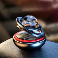 Solar Freshener Car,Rotating Perfume Diffuser For Car,Solar Car Aromatherapy,Low Noise Energy Saving Long Lasting Aromatherapy For Truck, Vehicle, Car One Size juoda