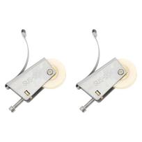 2Set Cabinet Sliding Door Window Roller Pulley Stainless Steel Sliding Door Window Roller Pulley Including Upper Wheel Type 1