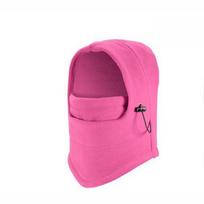 Windproof Cycling Balaclava: Thick Fleece Warm Hat & Face Mask One Size rožinė raudona spalva