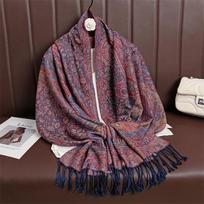 Moteriškas paisley šalikas kašmyro pojūčio pashmina skaros kutai hidžabas galvos apdangalai femme žieminiai šalikai foulard bufanda gray