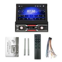 Universalus automobilinis MP5 grotuvas 7 colių ištraukiamas jutiklinis ekranas 1DIN Bluetooth FM radijas Carplay Android Car elektrinis ištraukiamas blue