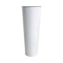 Gėlių kibirai, 11,4 colio / 15,7 colio cinkuoto metalo vazos gėlėms, Gėlių kibiras, Vazos vestuvėms, Balkono sodui, Namų dekoravimui One Size white