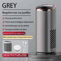 Portable Car Air Purifier for Odor Removal gray
