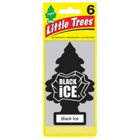 Mažas medis (Juodas ledas 6 pakuotė) Rinkinys iš 6! LittleTree , 6 vnt. juodo ledo rinkinys juoda