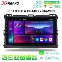 Toyota Land Cruiser Prado automagnetola Android multimedijos grotuvas 4G 8 branduolių 2+32GB GPS navigacija CarPlay ekranas Auto išmanioji stereo sistema 8 core 2GB+32GB gray