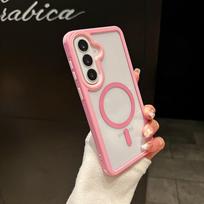 Case For Samsung A57 A37 A17 A07 A56 A36 A26 A16 A06 A55 A35 A25 A15 A05S A52 A54 A34 A14 Transparent For Magsafe Armor Cover Galaxy A05s