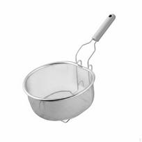 Noodle Blanching Basket RustResistant Pot Hook Strainer Large Capacity Boiling 21CM 21CM white