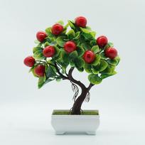 Dirbtiniai augalai Bonsai Mažas vaismedis vazone Bonsai Imitacija Dekoracija Dirbtiniai papuošalai Dirbtinis augalas Bonsai Namų dekoras green