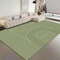 Japoniškas minimalistinis žalias kilimas 140x200cm svetainei, miegamajam, neslystantis, skalbiamas mašinoje, minkštas grindų kilimėlis 80x120cm gray