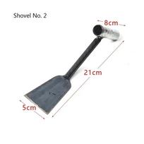 Old-Fashioned Forging and Planting Tools Digging Soil Weeding Shovel Household Loosening Shovel Garden Tools gray