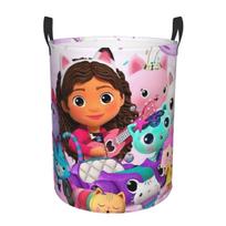 G-Gabbys Dollhouse Dirty Laundry Baskets Foldable Large Waterproof Clothes Sundries Basket For Home Children's One Size black