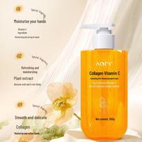AOPY Collagen VC Hand Cream - Hydrating, Moisturizing, Nourishing for Soft, Tender Skin, Large Capacity. 300g Collagen VC Hand Cream white