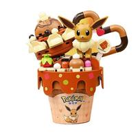 Pokemon Pikachu Squirtle Jigglypuff Ledų Statybiniai Kubeliai Darbalaukio Papuošalai Pasidaryk Pats Žaislas Šventinės Dovanos Vaikams Kolekcija No Box beige