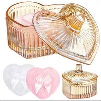 Body Powder Puff And Container,Dusting Powder Jar With Makeup Puff,Large Dusting Powder For Women Body Puff One Size geltona