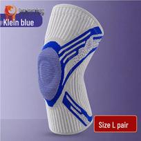 Silicone Anti-slip Compression Sports Knee Brace blue