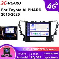 Android 12 For Toyota Alphard 2015 - 2020 Car Radio Multimedia Video Player GPS Navigation Carplay Head unit WIFI 4G 8Core 8 core 4GB+64GB gray