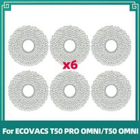 Tinka ECOVACS T50 PRO OMNI / T50 OMNI siurbliams Pakeičiamų dalių rinkiniai Pagrindinis šoninis šepetėlis HEPA filtras Šluostė Dulkių maišelis Priedai Dalys gray