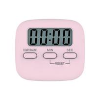 1PC LCD Digital Screen Kitchen Timer Magnetic Cooking Countdown Alarm Sleep Stopwatch Temporizador Clock Home Multifunctional Tools rožinė