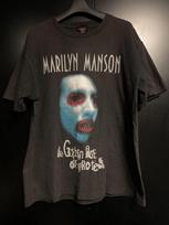 Unisex shirt Cotton Oversize Large Size Rare Period Marilyn Manson Vintage L black