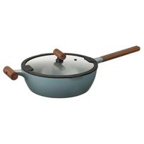 IKEA KLIPPFISK nepridegantis wok keptuvas su dangčiu gray