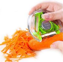 Multifunctional 3 In 1 Vegetable Fruit Peeler Carrot Grater Vegetable Slicer Cutter green