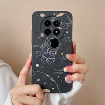 Dėklas OPPO Realme 12 12X 5G Gėlėtas Minkštas Skystas Silikonas Kameros Objektyvas Premium Apsauga Galiniai Dangteliai Realme12 X Funda Coque Realme 12X 5G
