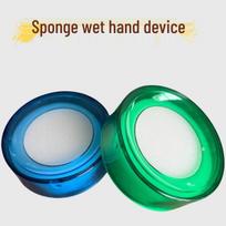 Multifunctional Bill Counter Sponge and Moisturizing Hand Wiping Pot - Office Supplies Random Colors blue