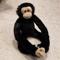 Cute Hanging Animal Plush Toys Simulation Monkey Sloth Orangutan Doll Warm Mom-Child Hugging Doll Cuddly Home Decor Kid Gift 50cm black