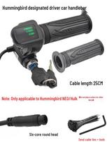 14  Folding Electric Bike Accessories: Throttle Grip, Battery Indicator, 48V Lithium Battery, Complete Parts. Key Display Version black