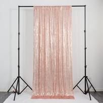 1 PC Sequin Backdrop,Glitter Background Curtains Shimmer Photography for Party Wedding Birthday Christmas Shower Back Drop Decor W: 60cm*L:240cm beige
