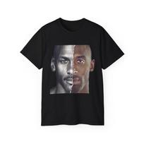 Split Face Legends Tee, Kobe Bryant and Michael Jordan Shirt, Basketball Fan 120 gray