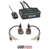 Lindy 2 PORT VGA USB 2.0  AUDIO CABLE KVM SWITCH 42342