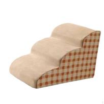 Dog Steps Comfortable Stairs Ramp for High Bed Couch Small Dogs and Cats 2 3 Steps beige