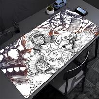 Mouse Pad Large ONE PIECE Luffy Anti-Slip Rubber Gaming MousePad Durable Desk Pad for Office and Gaming PC carpet Anime Mousepad 30x80cm gray