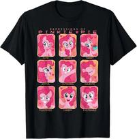 Mano mažasis ponis: Draugystė yra magija Pinkie išraiškos Marškinėliai S-5XL M pink