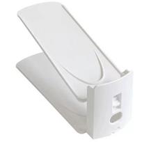 Adjustable Double-Layer Plastic Shoe Rack - Compact & Simple Home Storage Solution Double Layer white