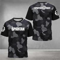 New Spartan 3D Graphic Printed T Shirt Men Fitness Gym Compression Short Sleeve Breathable T Shirt O-neck Top T Shirts M gray