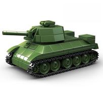 T34/76 Medium Tank Classic Model Series Large tank Model MOC Bricks Toys DIY Diorama Toy Building Blocks Set Birthday Gift No original box gray