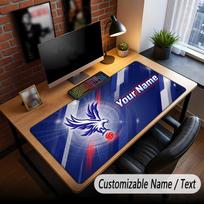 Large Mouse Pad Crystal Palace Print Custom Name Text Desk Mat for Office Gaming 30cmx60cm brown