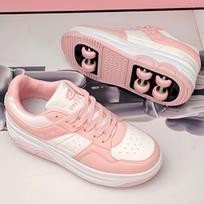 6 Wheels Children's Roller Skates Shoes Detachable Shoes with Wheel 2 in 1 Removable Pulley Skate Skating Parkour Racing Sneaker 40