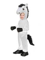 Vaikų žirgo Cosplay kostiumas - Festivalio ir Helovino pasirodymui kombinezonas, maskoto apranga Small white