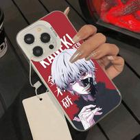 Tokyo Ghoul Kaneki Ken Anime Phone Case For IPhone 17 16 15 14 13 12 11 Pro Max Plus Color Shockproof Back Silver Cover iphone11 brown