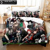 My Hero Academia Bakugou Katsuki 3D NEW Duvet Cover Pillowcase Bedding Set Adult Boy Girl Bedroom Decoration Single Double Large EU Single 135*200cm/53x79in 3pcs gray