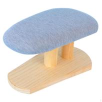 Mini lyginimo lenta-taburetė Kompaktiška Nešiojama Aukščiausios kokybės Profesionali su mediniu pagrindu namų amatams 29cmx18cmx15cm pilka spalva