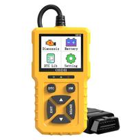 Check Engine Sistemos Automobilio Diagnostikos Įrankis Kodų Skaitytuvas Akumuliatoriaus Testeris Daugiakalbis OBD2 Skaitytuvas V619 Išvalyti/Trinti Kodus yellow