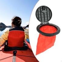 6'' Kayak Deck Hatch Cover Marine Accessories Sealing Easy to Install Plate with Storage Bag black